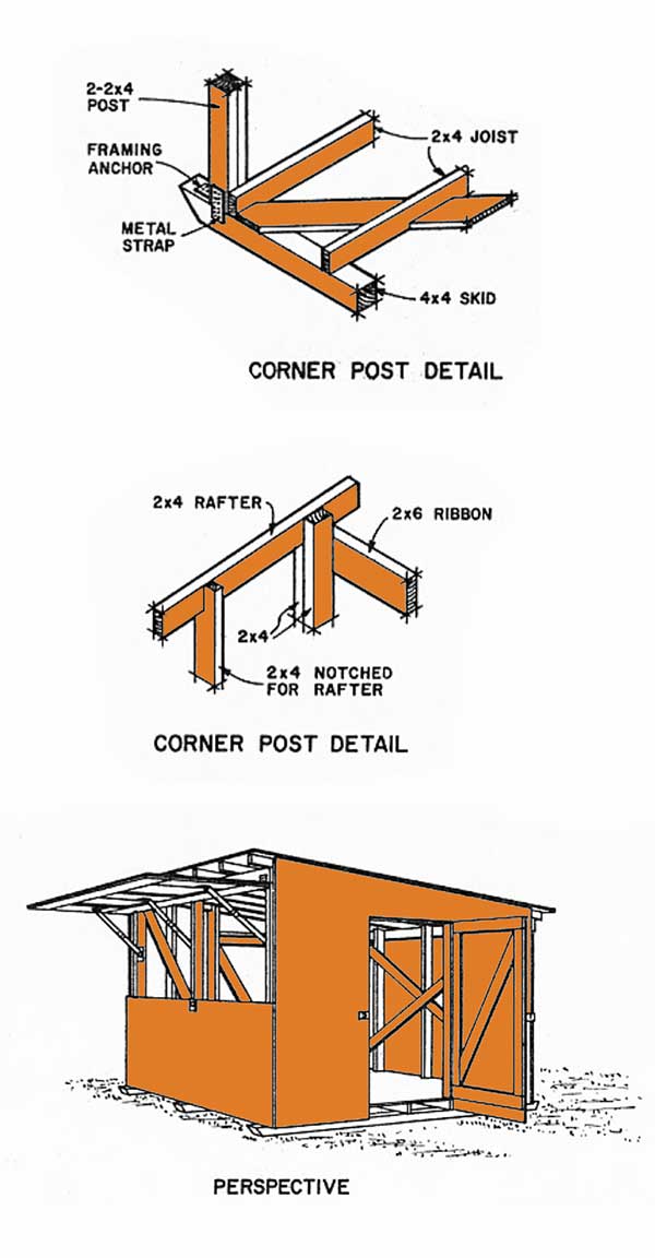 Lean to Storage Shed Plans