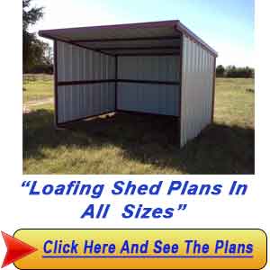 Small Loafing Shed Plans