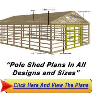 24Ã—36 Pole Shed Plans â€