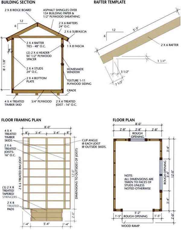 Wood Storage Shed Plans Free