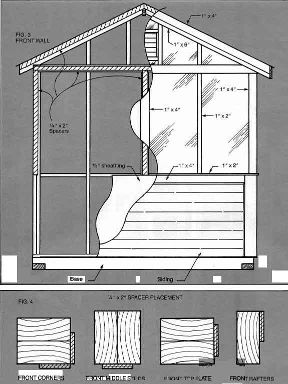 shed building plans joists